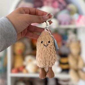 Jellycat Amuseables Peanut Bag Charm - Authentic & BNWT